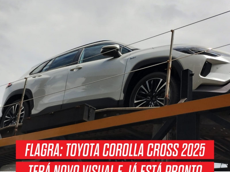 Flagra: Toyota Corolla Cross 2025 terá novo visual